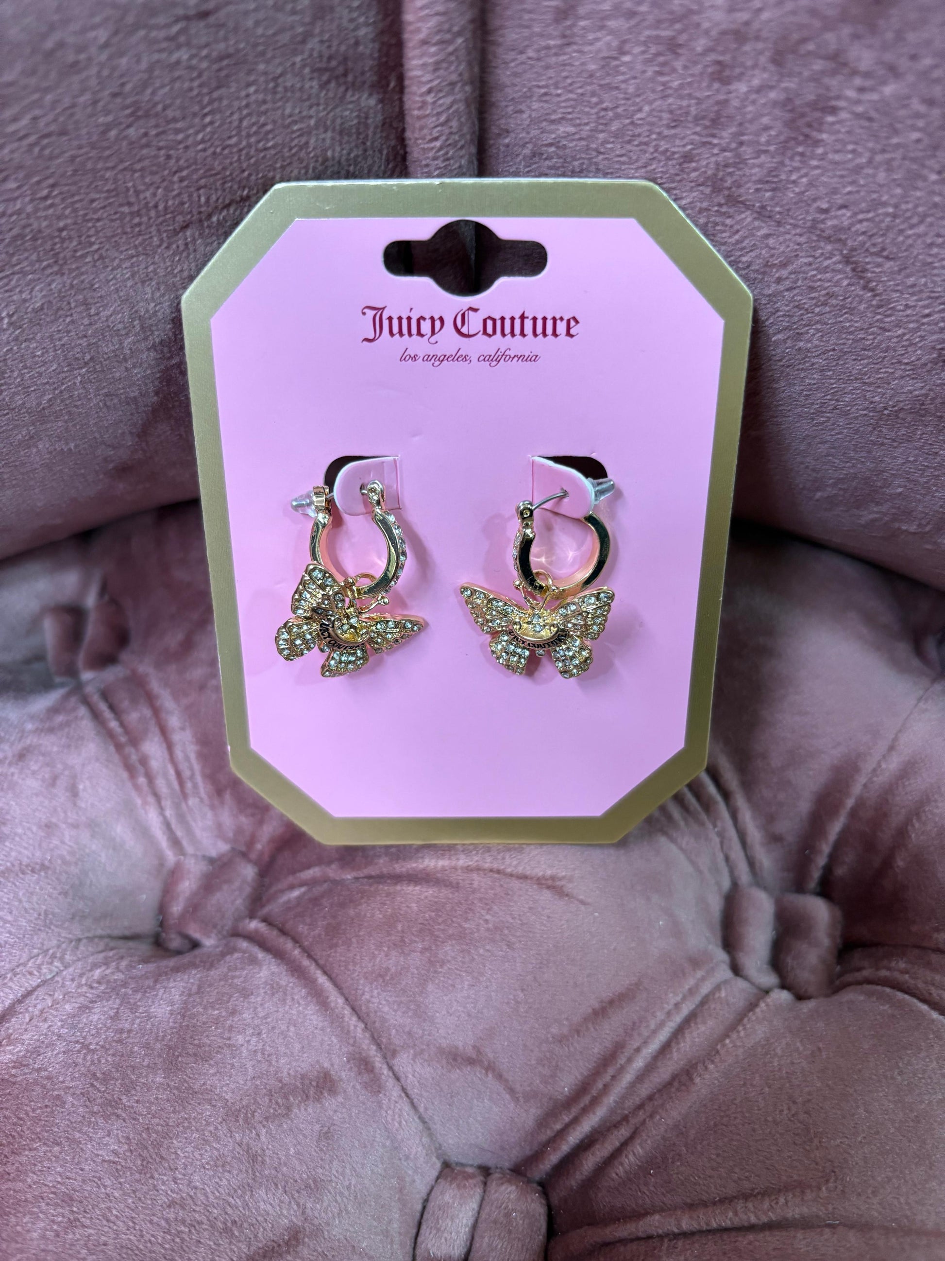 juicy Couture Aretes mariposa