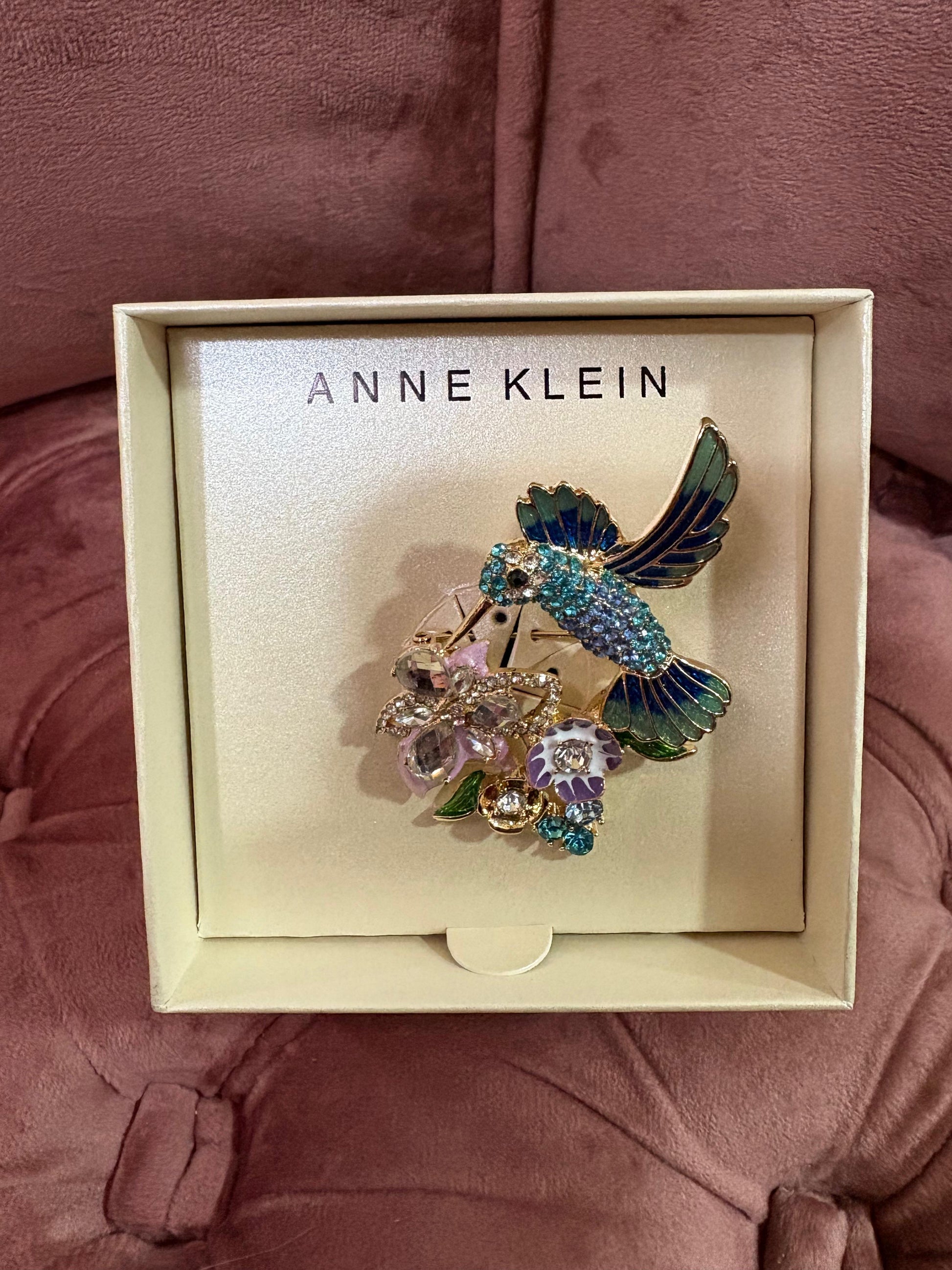Broche colibrí Anne Klein
