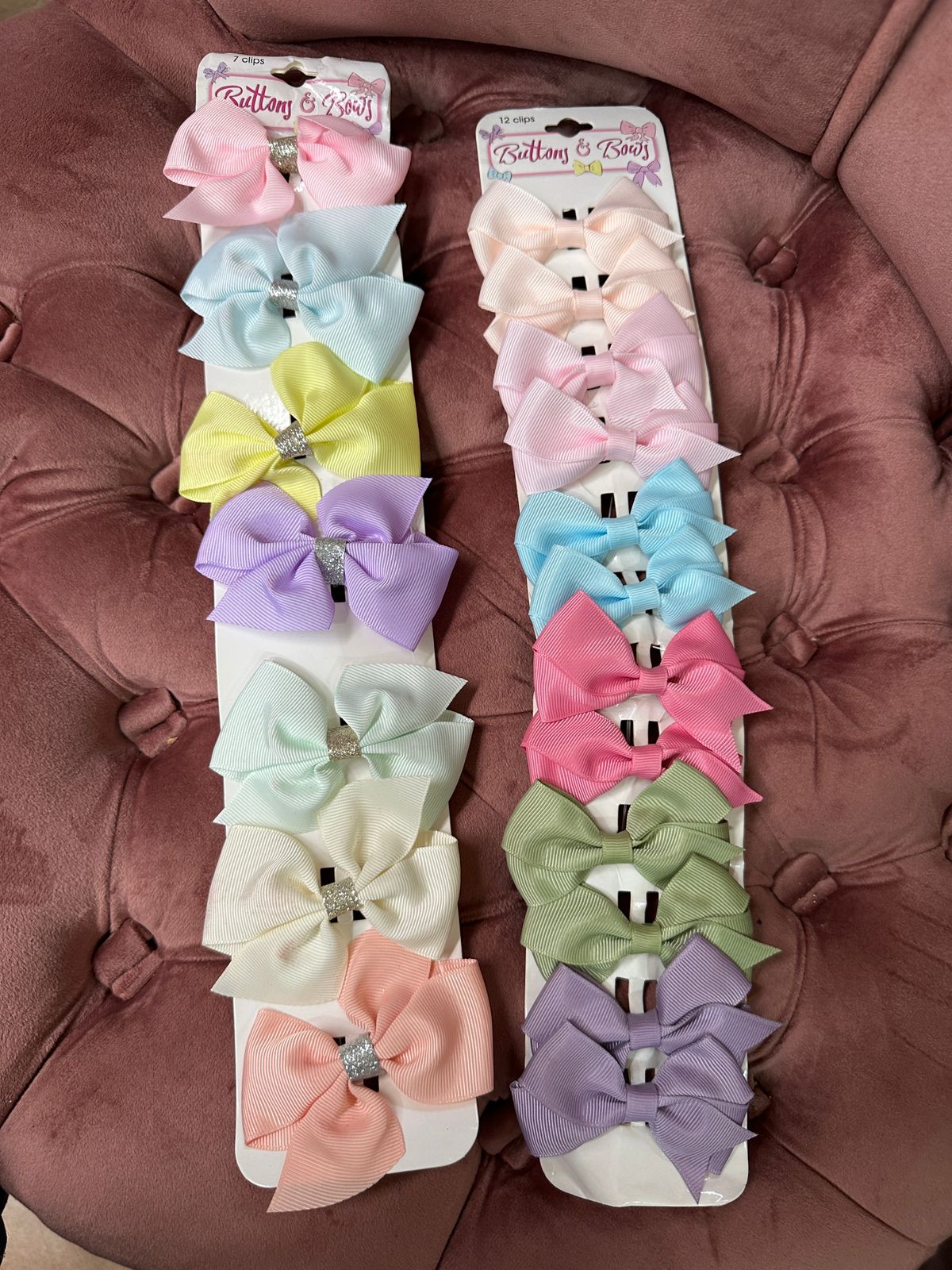 Prensas niña  colores por tira separada