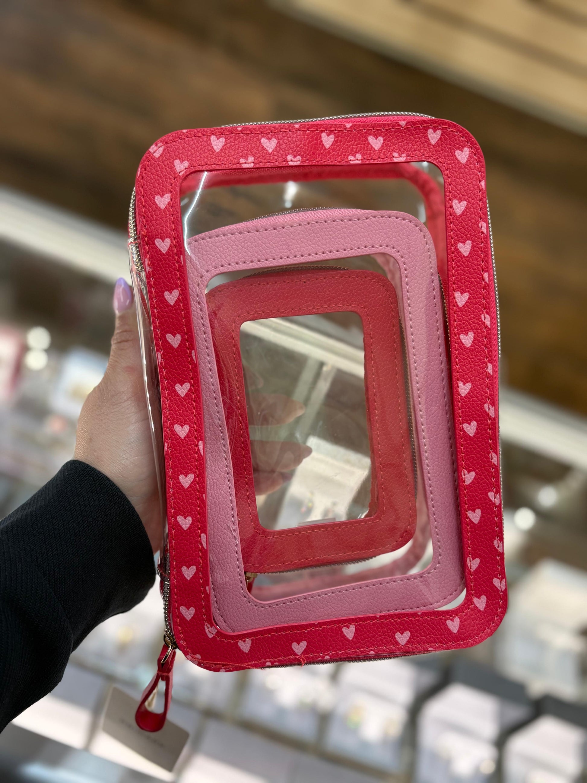 Cosmetiquera transparente