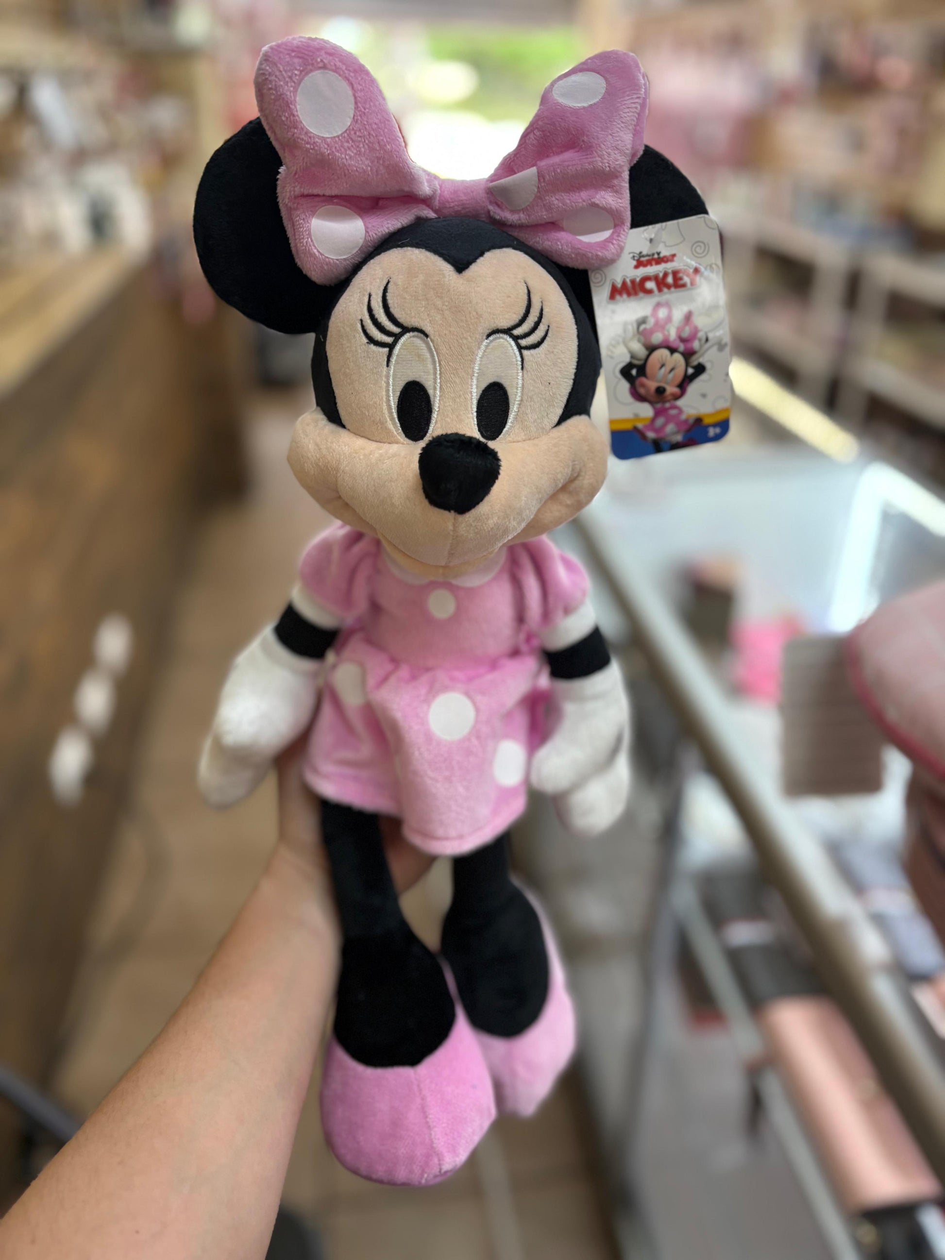 Peluche de Minnie Mouse rosada